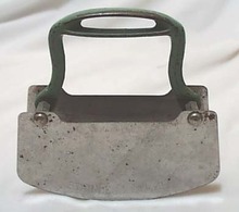 Acme stainless green iron handled chopper