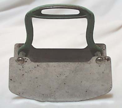Acme stainless green iron handled chopper
