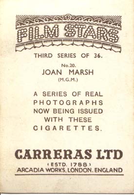 Film Star Photo Joan Marsh