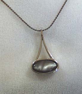 Sarah Cov. Gray Stone Necklace