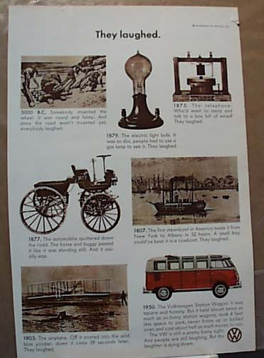 Volkswagen Station Wagon Laughed At 1966 Ad