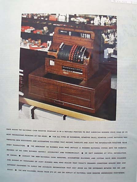 1933 National Cash Register New Machine Ad