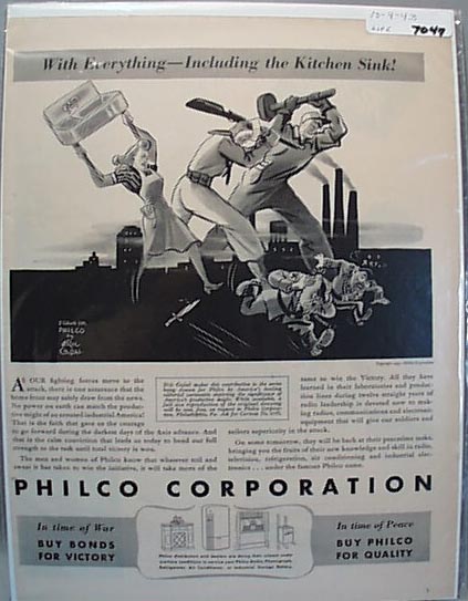 1943 Philco Ric Godal Ad