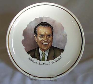 Richard Nixon 37th President collectors plate