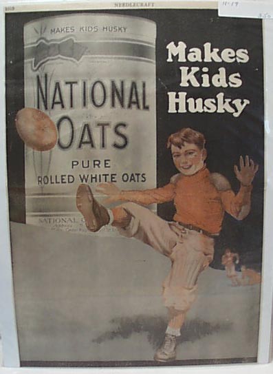 National Oats Makes Kids Husky 1919 Ad