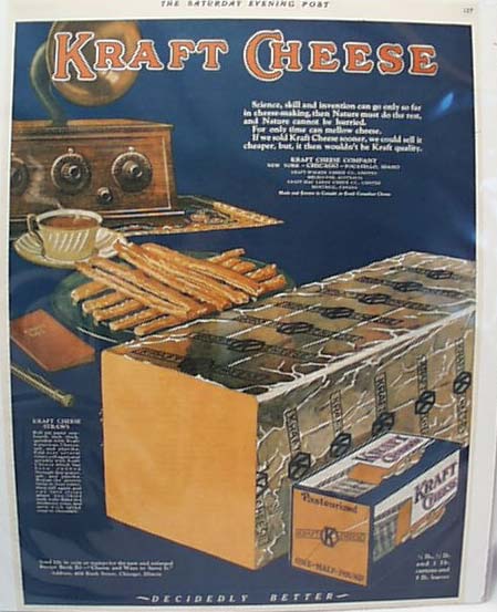 Kraft Cheese 1926 Ad