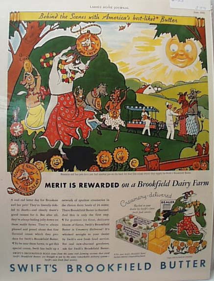Swifts Brookfield Butter 1933 Ad
