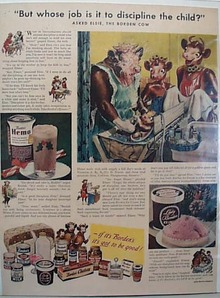 Elsie & Family Borden Cow 1947 Ad
