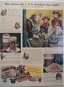 Elsie & Family Borden Cow 1947 Ad