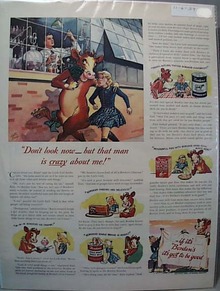 Elsie & Family Borden Cow 1939 Ad
