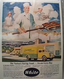 1942 White Bread Truck Sunnyside Bakeries Ad