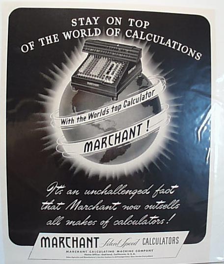 Marchant Silent Speed 1942 Calculator Ad