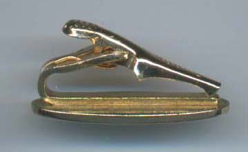 Swank Tie Clip Textured Gold