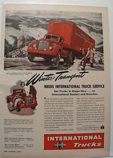 International Truck Ad 1947