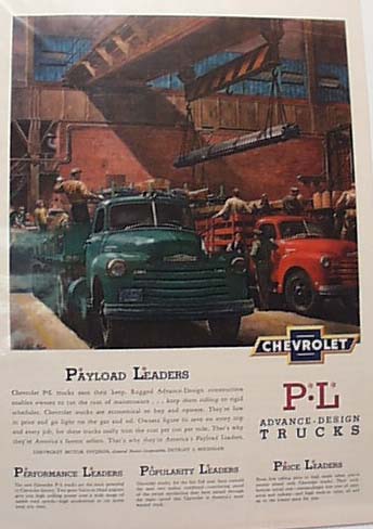Chevrolet 1950 Heavy Truck Ad