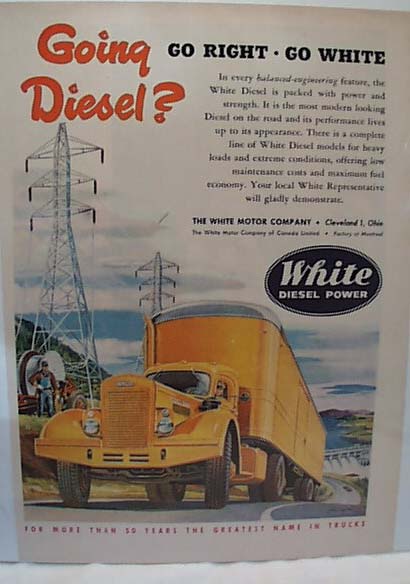 White Diesel Power 1951 Truck Ad