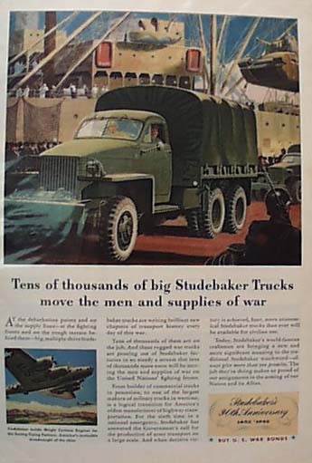 Studebaker Big Truck For War 1942 Ad