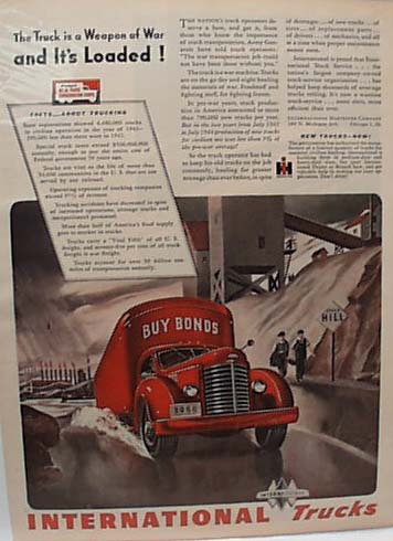 International Heavy Truck Says Buy Bonds 1944