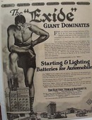 Excide Battery 1918 Ad