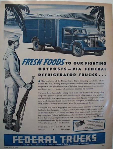 1943 Federal Truck Ad
