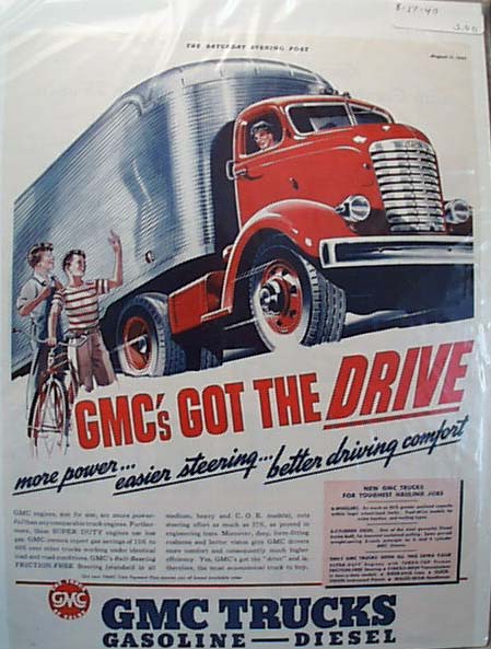 GMC 1940 Streamline Hauling Truck Ad