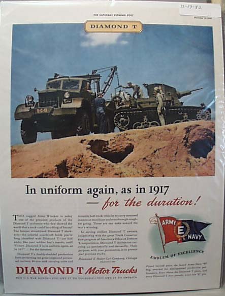 Diamond T Motor Trucks 1942 Ad