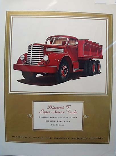 Diamond T 1940 Elegant Motor Car Truck Ad