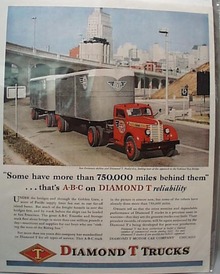 1945 Diamond T Truck Ad