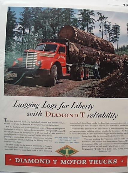 Autocar 1944 Ad Big Diesel Truck