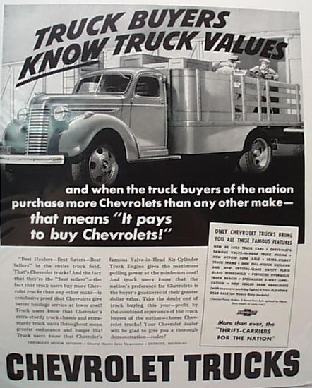 1940 Chevy Truck Ad