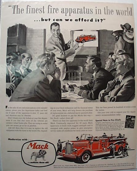 1961 Mack Firetruck Ad