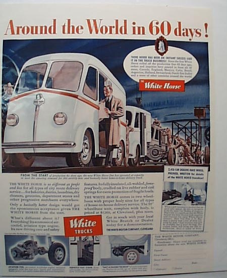 White Horse Truck 1939 Ad Assembly Line
