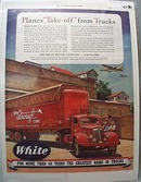 White Truck 1943 Ad Vega Aircraft Co Burbank