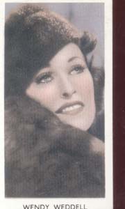 Wendy Weddell Film Star Tinted PhotoCard 1930