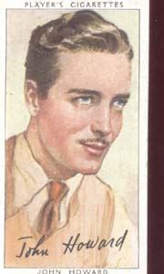John Howard Film Star Tinted Card 1938
