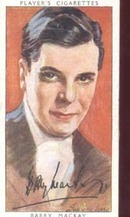 Barry Mackay Film Star Tinted Card 1938