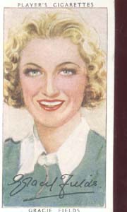 Gracie Fields Film Star Tinted Card 1938