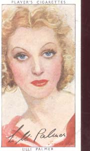 Lilli Palmer Film Star Tinted Card 1938