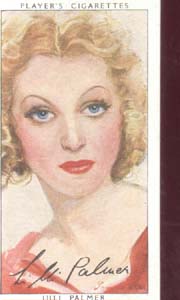 Lilli Palmer Film Star Tinted Card 1938