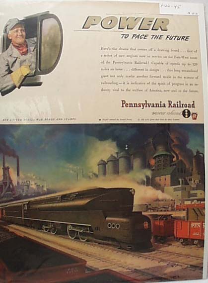 1945 Pennsylvania RR Ad