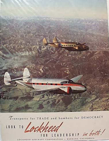Lockheed Aircraft Ad 1939