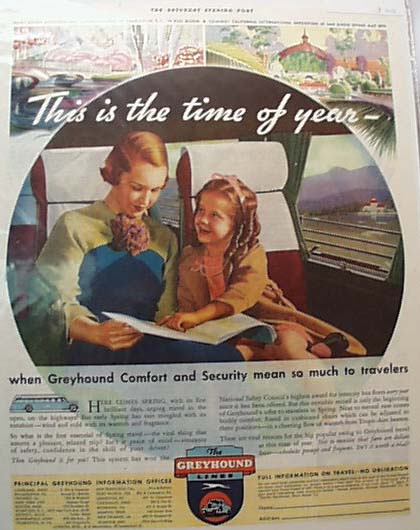 Greyhound Bus Ad 1935