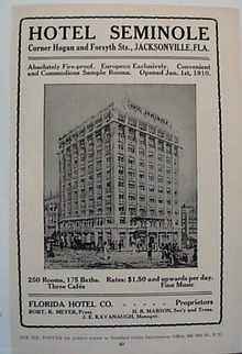 Hotel Seminole 1912 Ad