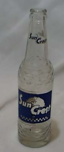 Bottle Sun Crest pop bottle 12 fl. Ozs
