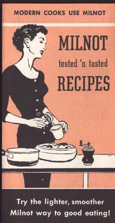 Modern Cooks Use Milnot Recipe Paper 1960's