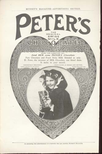 Peter's Chocolate Pre 1900's Ad