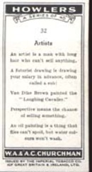 Howler's 1937 Occupational Card Artists