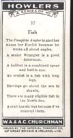 Howler's 1937 Occupational Card Fish