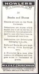 Howler's 1937 Occupational Card Stocks