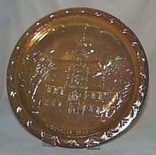 Indiana glass bicentennial series plate